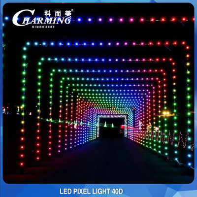 Punktowe źródło światła LED RGB 40D IP65 Dekoracja oświetlenia ściennego budynku