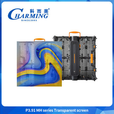 Przejrzysty elastyczny wyświetlacz LED P3.91MH Seria Przejrzysty ekran Ultracienkie wodoodporne Przejrzysty ekran LED