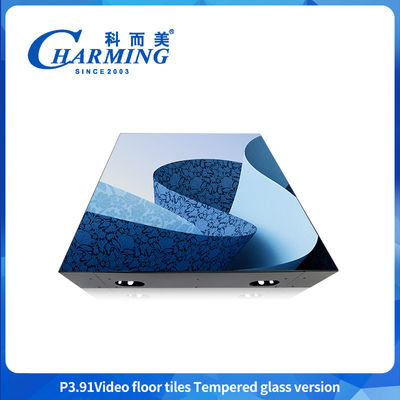 dekoracyjny ekran podłogowy LED P3.91 ze szklaną osłoną Mocny i wodoodporny