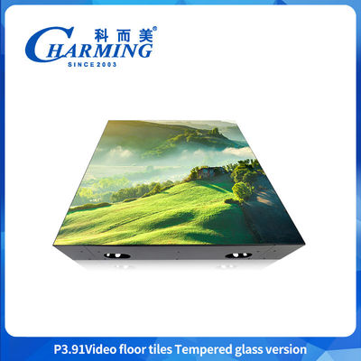 dekoracyjny ekran podłogowy LED P3.91 ze szklaną osłoną Mocny i wodoodporny