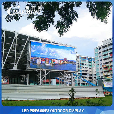 960x960MM Zewnętrzny ekran LED na ścianie wideo Wyświetlacz 3840Hz Pith Pith P5MM
