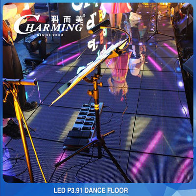 P3.91 Indukcyjny LED Video Floor Dance Floor RGB HD IP65 Wysoka trwałość BIS CE