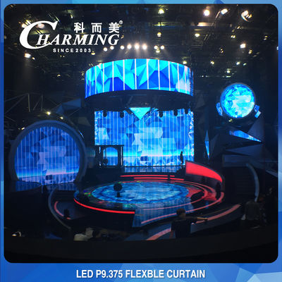 Ultralekki elastyczny panel ekranowy LED o mocy 135 W, wodoodporna ściana wideo Flex LED