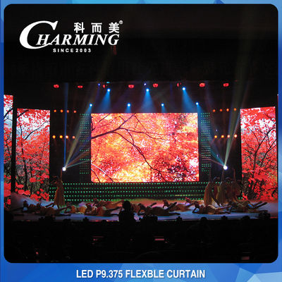 Pełnokolorowa elastyczna kurtyna LED RGB HD P9.375 Bardzo smukła