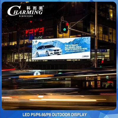 1200W P5 P8 Zewnętrzna ściana wideo LED wodoodporna do reklamy