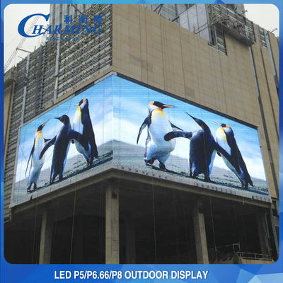 SMD2525 Reklama Zewnętrzny ekran ścienny LED P4 P5 P8 Wodoodporny
