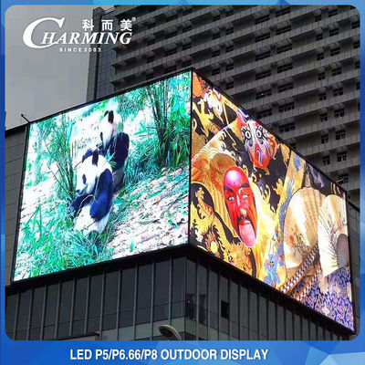 Panel 4K P5 Zewnętrzny gigantyczny wyświetlacz LED Wodoodporny w pełnym kolorze