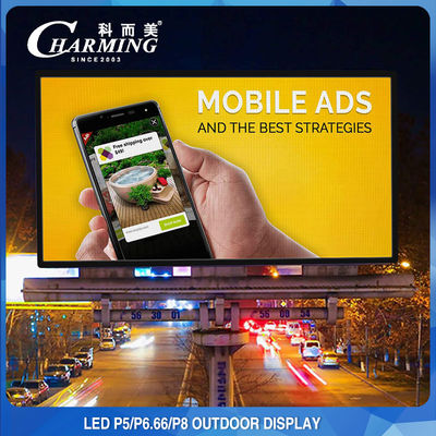 AC 110/220V Zewnętrzny ekran wideo LED 8K Stop aluminium