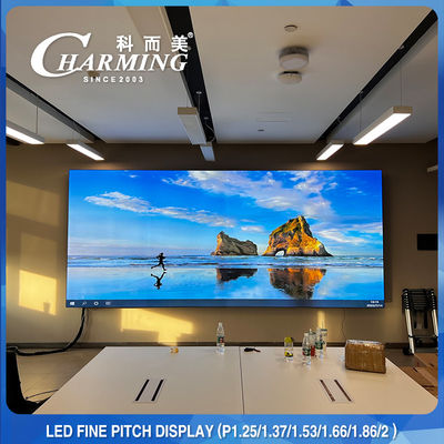 Ekran LED do sali konferencyjnej IP42 do montażu na ścianie, Pixel Pith 1,86 MM LED Wall HD