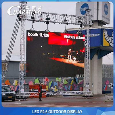 Wielofunkcyjny wyświetlacz ścienny LED P2.6 Wypożyczalnia zewnętrzna na targi koncertowe
