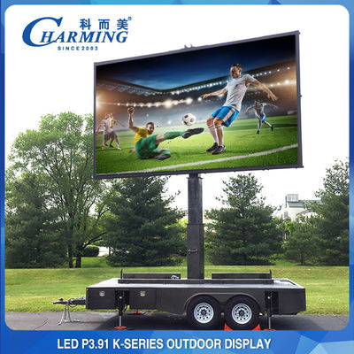 Trwały wyświetlacz LED do wypożyczenia, ekran wyświetlacza ściany wideo P3.91 w tle