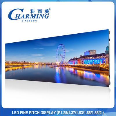 4K Refresh HD P1.5MM Stały wewnętrzny wyświetlacz LED Ultra cienki rozmiar 64 x 48 cm