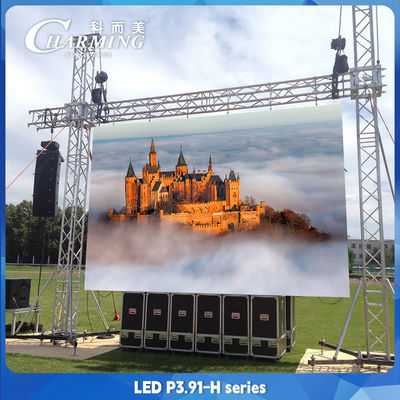 Aluminiowy LED P3.91 Duży Reklamowy Ekran LED Wysoka jasność 4k
