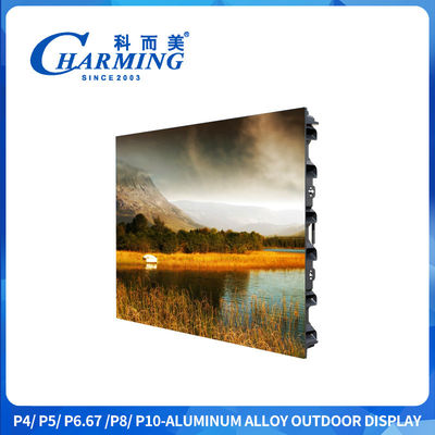 P4 Zewnętrzny IP65 Sxey Video Led Display Screen Aluminium Alloy