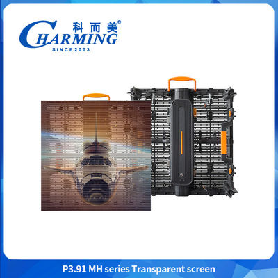 Bezproblemowe splicing przezroczyste LED Video Wall Glass Display Cabinet z światłem