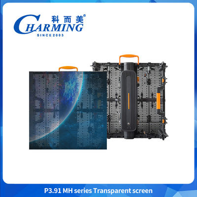 Bezproblemowe splicing przezroczyste LED Video Wall Glass Display Cabinet z światłem