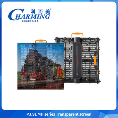 Bezproblemowe splicing przezroczyste LED Video Wall Glass Display Cabinet z światłem
