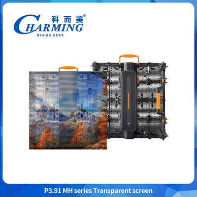 Zewnętrzny wyświetlacz SMD LED Transparentne szkło Led Video Wall 4K