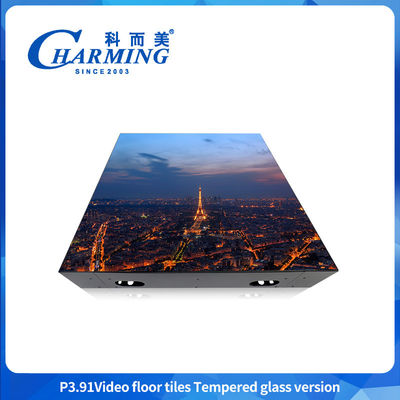 Dostosowanie P3.91 Wideo Panel Display SMD1921 Wewnętrzne i zewnętrzne Szkło + Gob Cover + Żelazny Ramowy Znak Led Dance Floor Do Wynajęcia