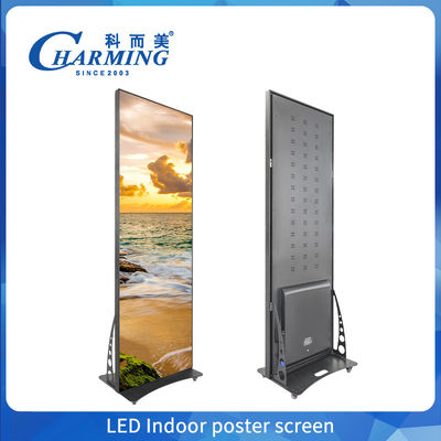 Przenośny Smart Wifi Stand Hd P1.86 P2 Digital Advertising LED Poster Display Screen