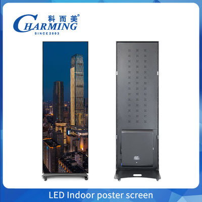 Przenośny Smart Wifi Stand Hd P1.86 P2 Digital Advertising LED Poster Display Screen