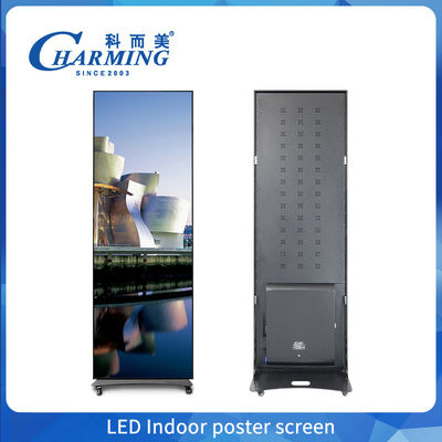 Wysokiej odświeżenia 4K LED Stand Poster Display P1.86 P2 P2.5 Indoor Panel Player LED Screen Poster Display dla centrum handlowego