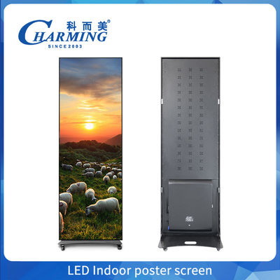 Pełnokolorowy P2.5 P1.86 P2 Wnętrze Led Poster Display Ekran Wi-Fi USB Podłoga Stojący Led Reklamy Digital Poster Display