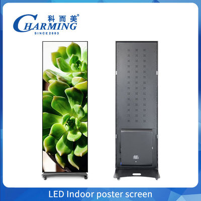 Pełnokolorowy P2.5 P1.86 P2 Wnętrze Led Poster Display Ekran Wi-Fi USB Podłoga Stojący Led Reklamy Digital Poster Display