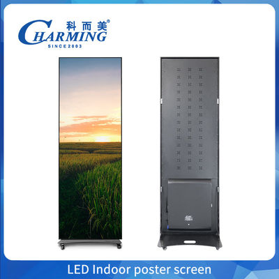 Pełnokolorowe LED 640X1920mm P2 P1.86 P2.5 P3 Podłoga Stojący Plakat Led Wi-Fi Usb Przenośne lusterkowe Plakat Panele wyświetleniowe