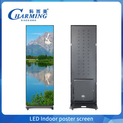 Pełnokolorowe LED 640X1920mm P2 P1.86 P2.5 P3 Podłoga Stojący Plakat Led Wi-Fi Usb Przenośne lusterkowe Plakat Panele wyświetleniowe