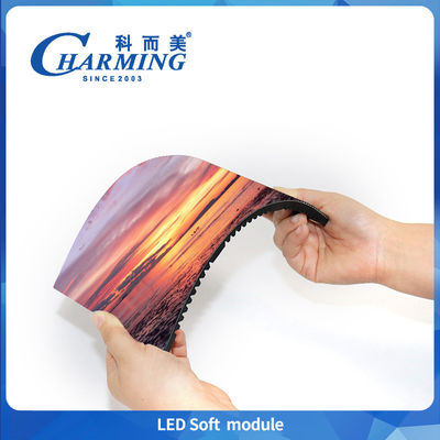 Flexible LED Display Screen Soft LED Module Curved LED Advertising Display For Indoor P1.86 P2