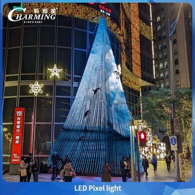 2025 Popularny produkt Pixel Light SMD3535 z obudową PC + przezroczystą powłoką powierzchniową do budynków, takich jak oświetlenie choinki