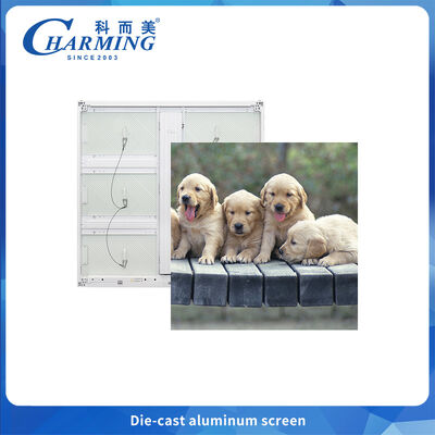 Ekran LED zewnętrzny z stałą instalacją z wodoodpornością IP65, jasnością 6500 CD/m2 i efektywnością energetyczną 220 W/m2