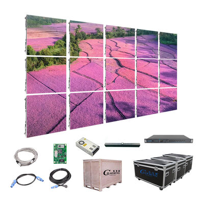 3840Hz Wysoka częstotliwość odświeżania w pomieszczeniach P3.91 LED Video Wall z armaturą aluminiową i lekkim projektem 500x1000mm
