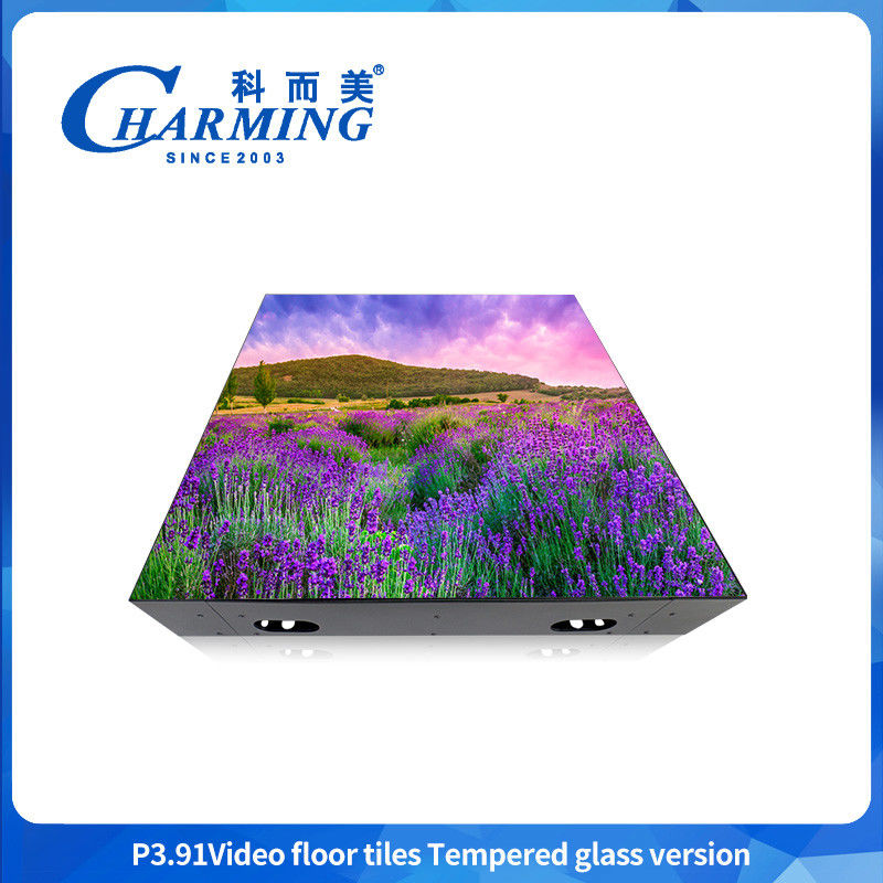 500*500mm Mobilny DJ Scene Video Floor Tile Screen Wewnętrzny i zewnętrzny 3D LED Screen For Wedding Bar Club
