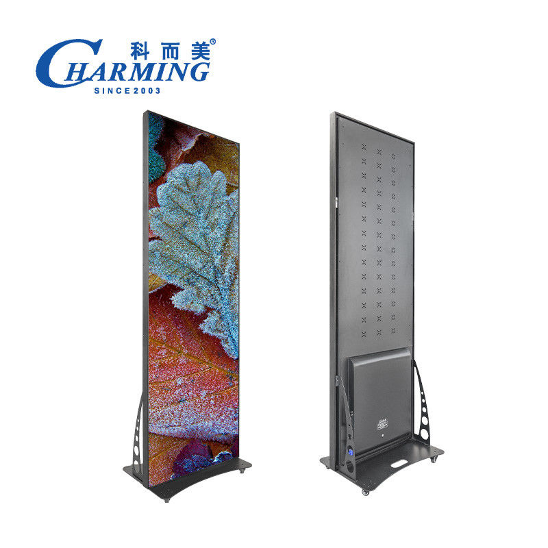 Przenośny P1.86-P2.5 Reklama cyfrowa w pomieszczeniach LED Plakat wyświetlacz LED Video Wall