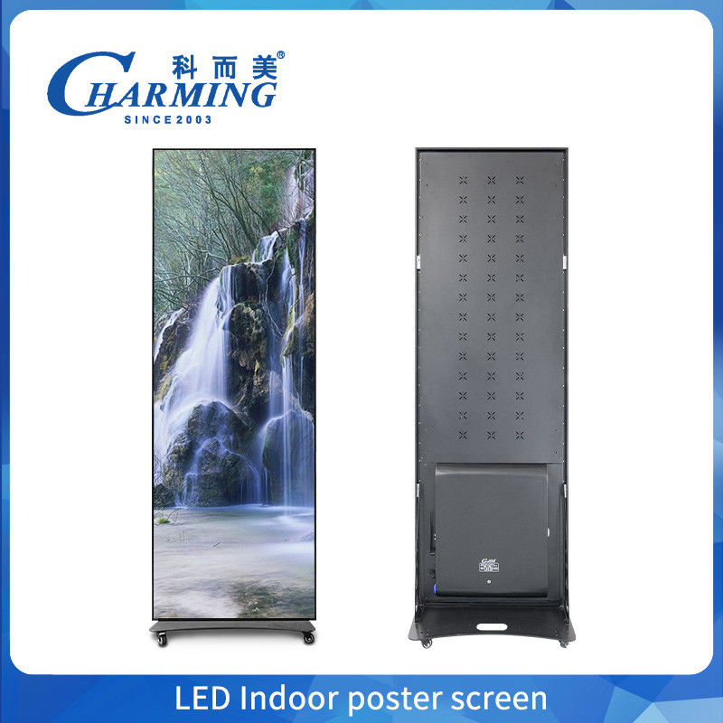 Pełnokolorowy P2.5 P1.86 P2 Wnętrze Led Poster Display Ekran Wi-Fi USB Podłoga Stojący Led Reklamy Digital Poster Display
