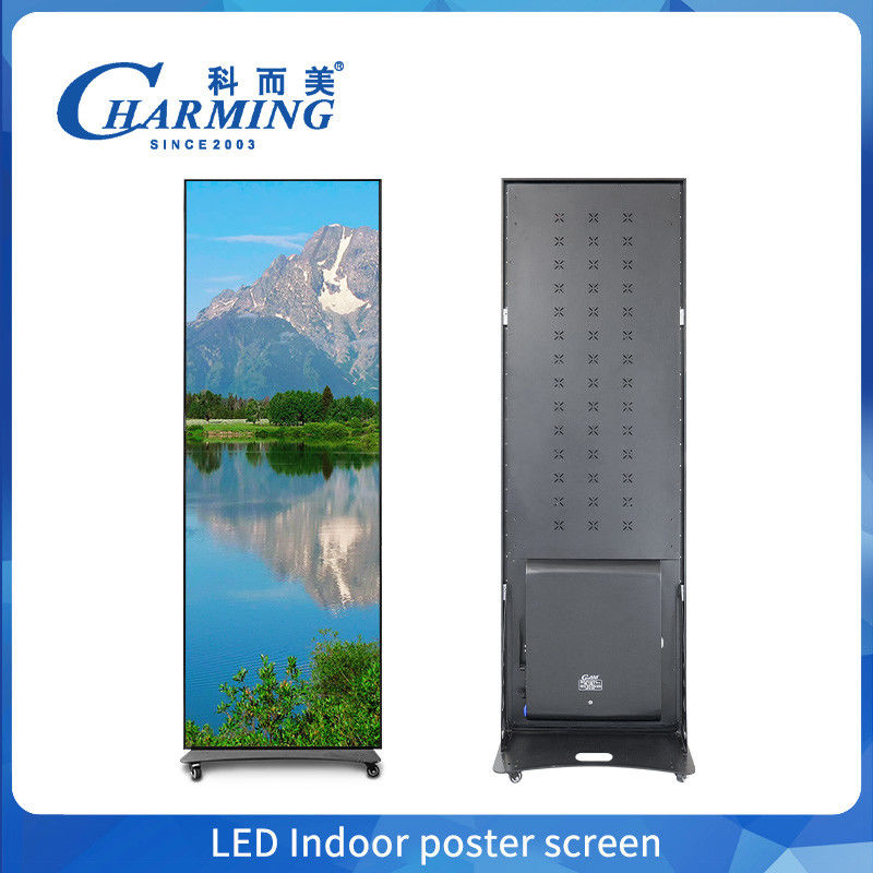 Pełnokolorowe LED 640X1920mm P2 P1.86 P2.5 P3 Podłoga Stojący Plakat Led Wi-Fi Usb Przenośne lusterkowe Plakat Panele wyświetleniowe