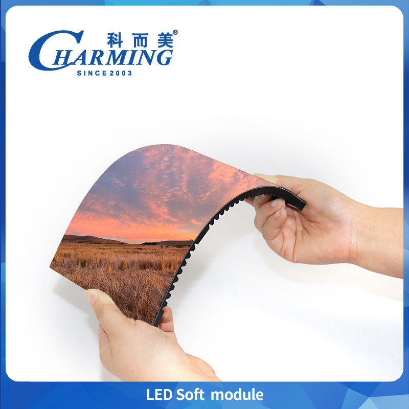Flexible LED Display Screen Soft LED Module Curved LED Advertising Display For Indoor P1.86 P2