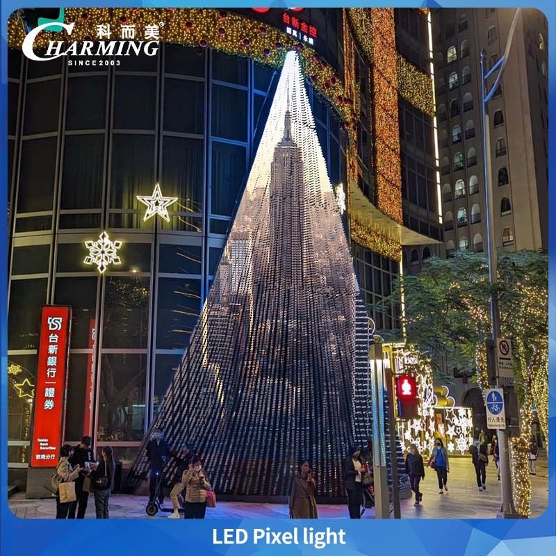 Nowa technologia LED Pixel Lights 50C SMD3535 IP66 SPI Sterowanie Światło zewnętrzne Dekoracja ściany zewnętrznej Światła sceniczne Park