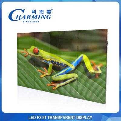 Wodoodporny przezroczysty ekran wideo 4k P3.91 5000Cd / M2 Outdoor Rental