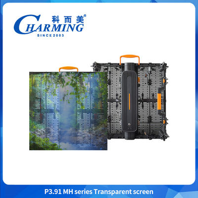P3.91 Przejrzyste szkło LED Panel ekranu IP65 Led Outdoor Waterproof Advertising TV Billboard