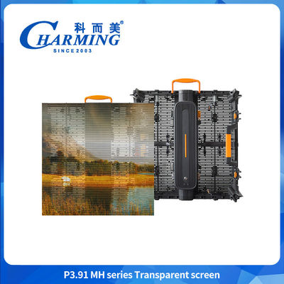 P3.91MH Seria Przejrzysty ekran Ultracienkie wodoodporne Przejrzysty wyświetlacz LED Ekran Windproof LED Display