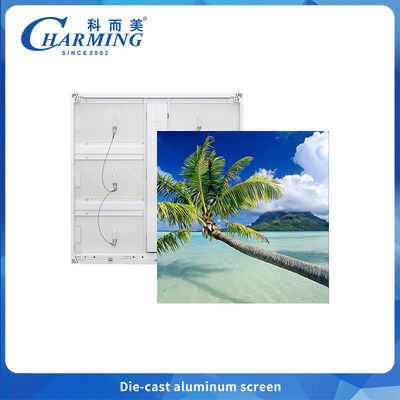 960x960MM Wlewany aluminiowy ekran reklamowy 4k Ekran ścienny LED P6 wodoodporny