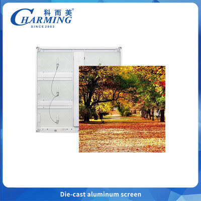 Zewnętrzny stały wyświetlacz LED odlewany z aluminium z wodoodpornością IP65, wydajnością energetyczną 220W/m² i jasnością 6500 CD/m²