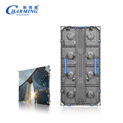 Ściana wideo LED 3840Hz o wysokiej częstotliwości odświeżania P3.91 do użytku zewnętrznego z szafką z odlewanego aluminium i lekką konstrukcją 500x1000mm